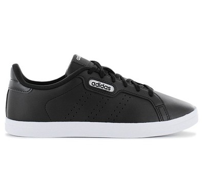 Adidas Courtpoint Base Leather Women Sneakers Black GZ5336 New Low Top