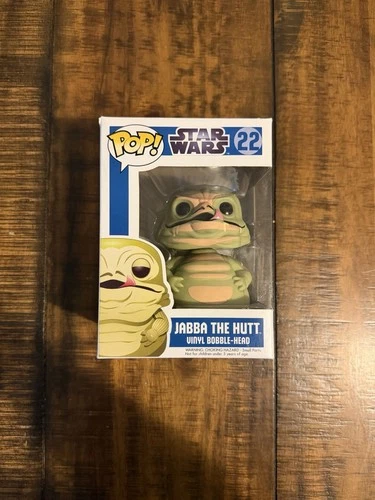Funko Pop Star Wars Jabba The Hut #22 Vinyl Bobble Head Blue Box Disney Damage