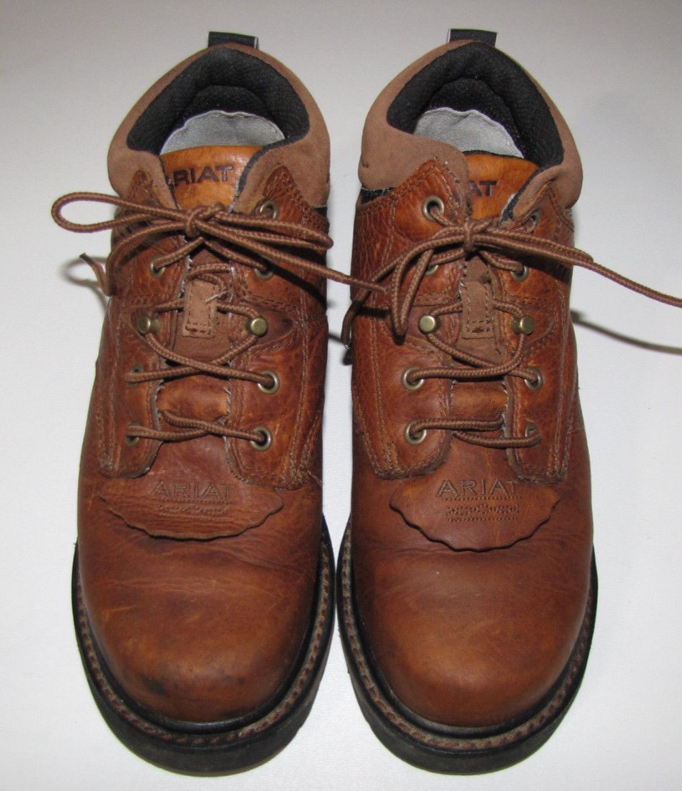 Ariat Hiking Boots Brown Leather Ankle Trail Work Lace Up #31450 Women's 6.5-image
