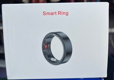 J Smart Ring Health & Fitness Tracker Size 12 w/Charger Silver