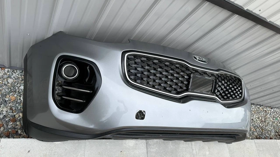 ❗️NO SHIPPING ❗️SILVER KIA SPORTAGE 2017 2018 2019 ORIGINAL FRONT BUMPER - Image 2 of 3