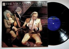 Philip Pickett - The Virtuoso Recorder LP Record 1979 Nonesuch Classical 33RPM