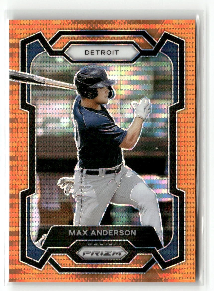 2024 Panini Prizm #98 Max Anderson Orange Pulsar Prizms #/399 TIGERS SP