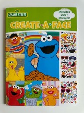Bendon Sesame Street Create-A-Face Sticker Pad 200 Stickers