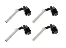 Set of 4 Ignition Coil with Spark Plug Connector (OEM) BOSCH for Mercedes-Benz