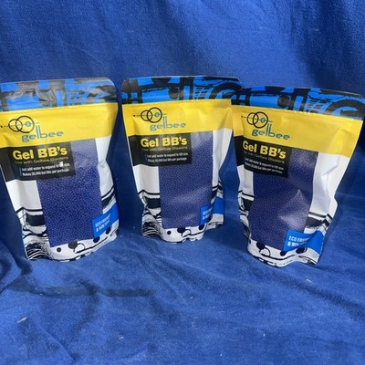 Gelbee 60,000 Gel BB's for Gel Blasters Blue 3x PACKS Of 20,000 7-8mm