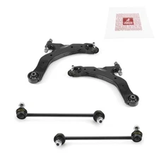 Front Lower Control Arm & Front Sway Bar Link Kit for 2004-2009 Kia Spectra