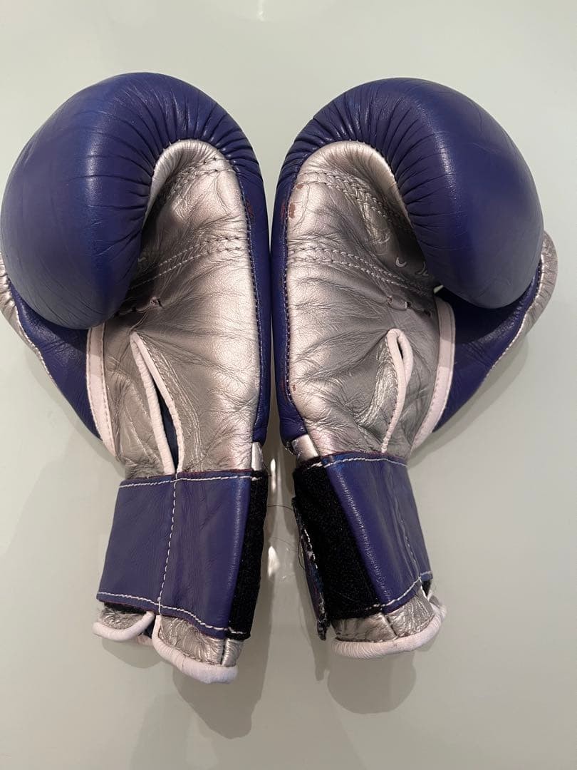 Winning 8oz Purple Silver Boxing Gloves Fingerless Used | eBay