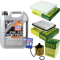 Mann Inspektionspaket 5L Liqui Moly Top Tec 4200 5W-30 FüR Toyota Verso 1.8 1.6