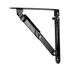 2pcs Folding Shelf Bracket 6" 150mm Table Desk Wall Mount Support Long Release