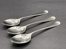 3 Antike Tee-/Espressol&ouml;ffel, England 925er Silber, Sheffield 1921