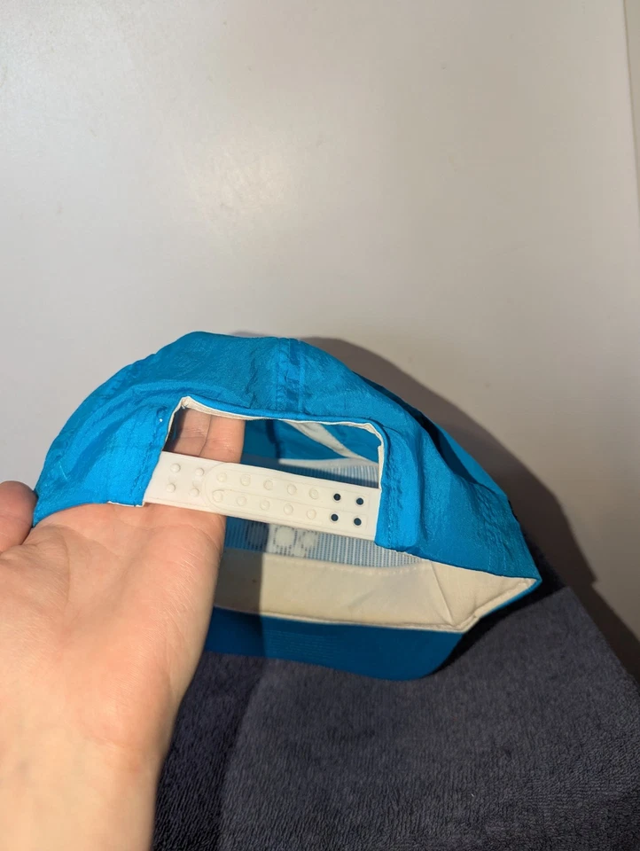 Vintage 1991 Indianapolis 500 Snapback Hat Blue Nylon 75th Anniversary - Image 4 of 4