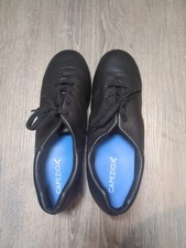 Capezio Women's Lace Up Tap Shoes CG106 Black Leather Size 8.5 W No Box