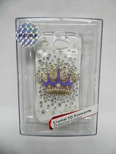 Mybat HTC ONE S Crystal 3D Diamante Bling CROWN Transparent Phone Cover