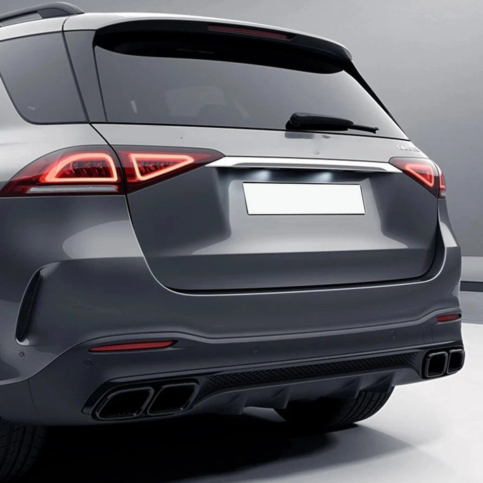 Black GLE63 Look Rear Diffuser W/ Exhaust Tips for Mercedes Benz GLE W167 2020+ Foto 4 de 4