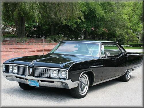 1968 Buick Electra 225 hardtop, BLACK, Refrigerator Magnet, 42 MIL Thickness - Picture 1 of 1