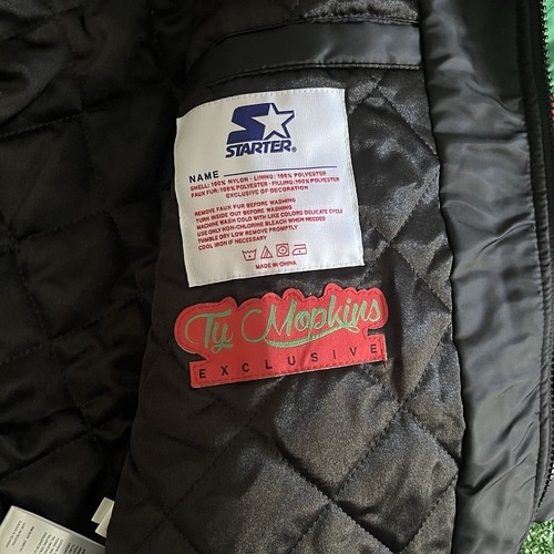 Starter Ty Mopkins Chicago Cubs Black History Month Satin Bomber Jacket size M - 第 13/15 張圖片