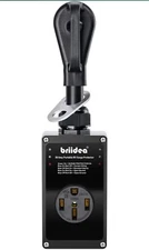 Briidea 50 Amp Portable RV Surge Protector Camper LED Indicator Anti-Theft