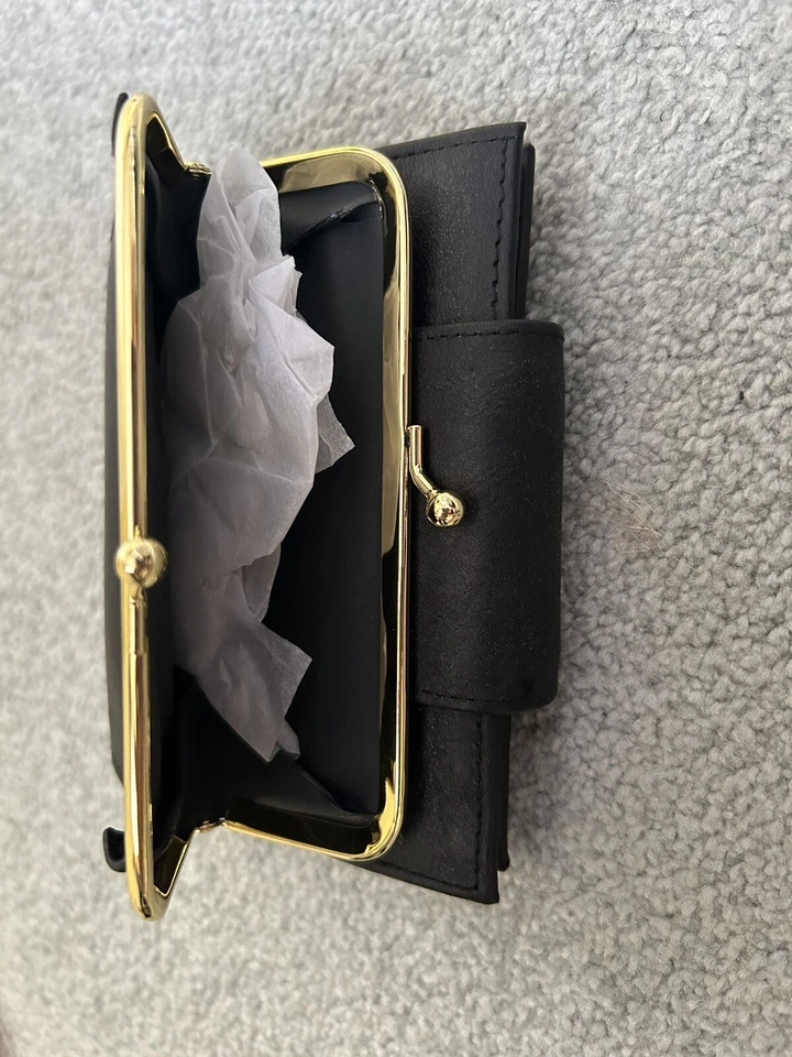 Buxton Black Leather Purse / Wallet New In Box - Image 4 of 4