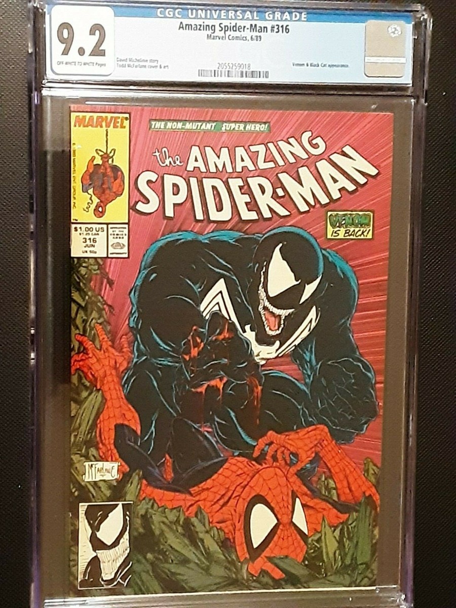 Amazing Spiderman 316 CGC 9.2 First Venom Cover! TODD MCFARLANE
