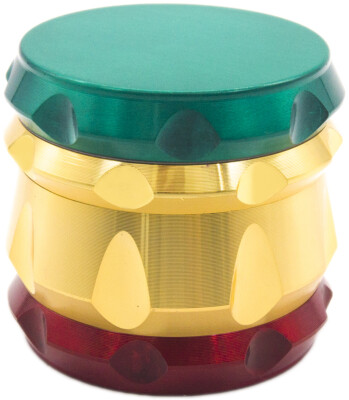 2.2'' 55MM 4 Layer Metal Tobacco Crusher Hand Muller Smoke Grinder Rasta Drum