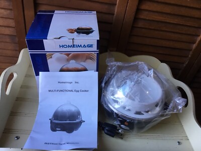 HOMEIMAGE HI-92254 EGG COOK BOILED EGGS & POACHED EGGS, MANUAL NEW UNUSED