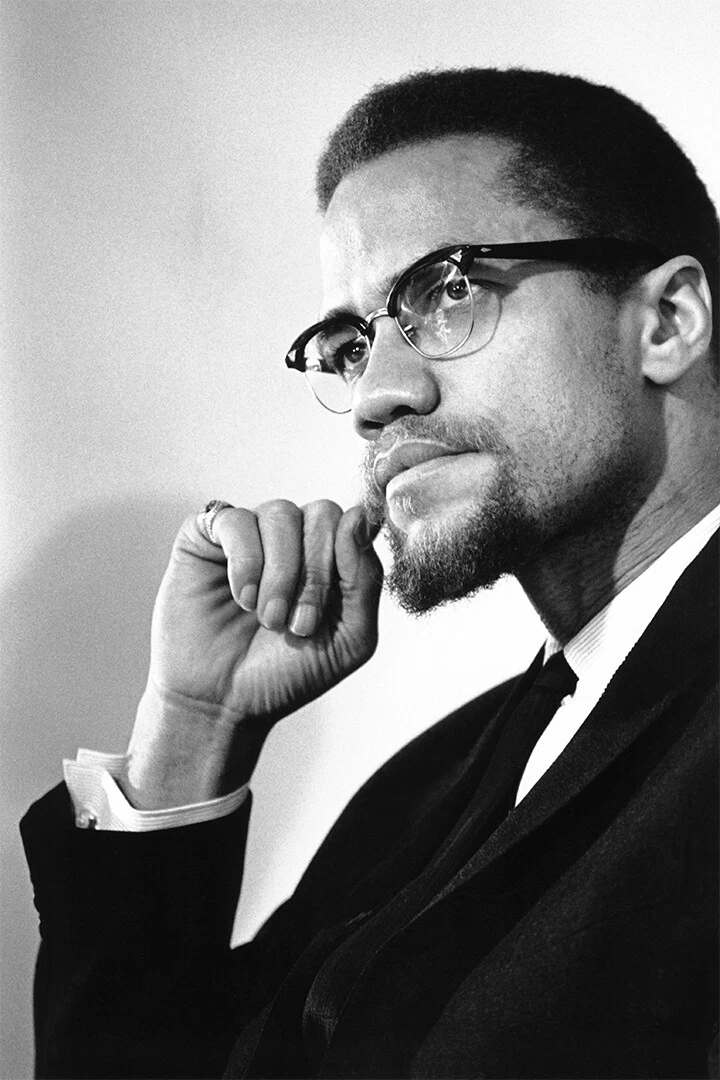 Portrait Of Malcolm X Representative Print Wall Art Home Decor - POSTER 20x30