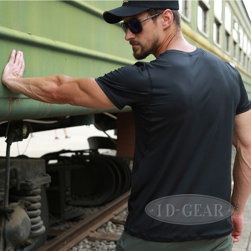 IDOGEAR Tactical Shirt Short Sleeve Camo Gear Round Collar Anti-UV Perspiration - Picture 4 of 17