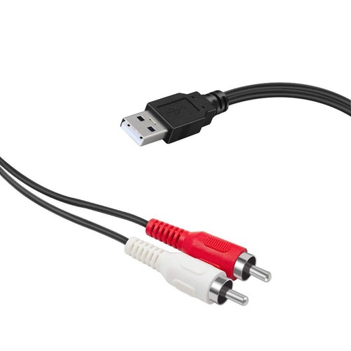 USB to RCA Cable, RCA Audio Aux Cable, USB 2.0 Male to 2 RCA Male Video AV A/... - Picture 5 of 6
