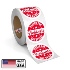 2,000 Pcs Tamper Evident Labels for Food Delivery, Sealed Fresh Stickers, 2" In