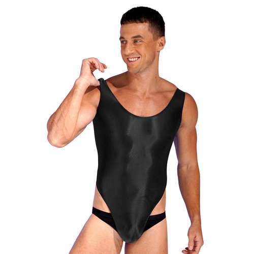 Herren Glanz Body Turnanzug ärmellos Overall Mankini Wrestling Singlets - Bild 12 von 124