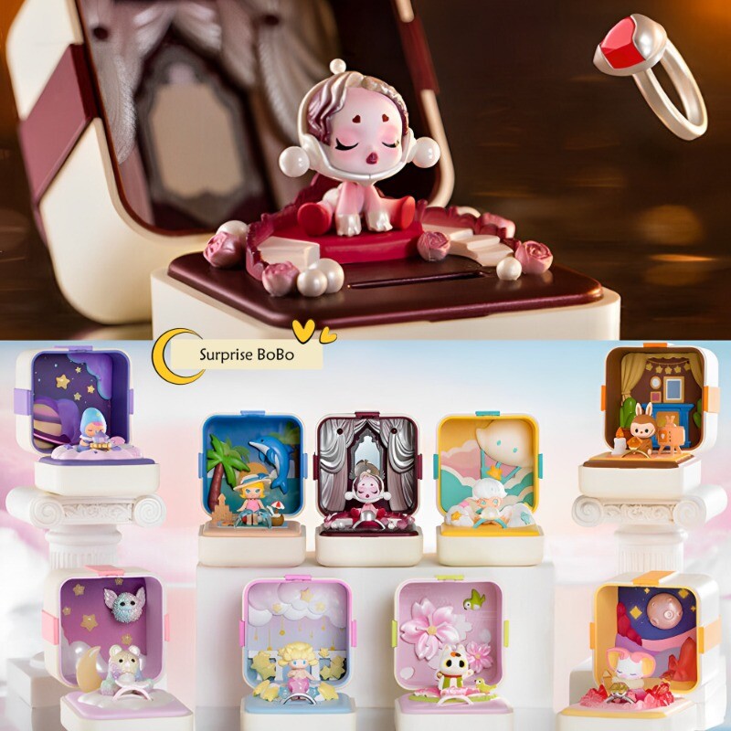POP MART Romatic Ring Box Series Limited Blind Box Confirmed Figure New Toy Gift
