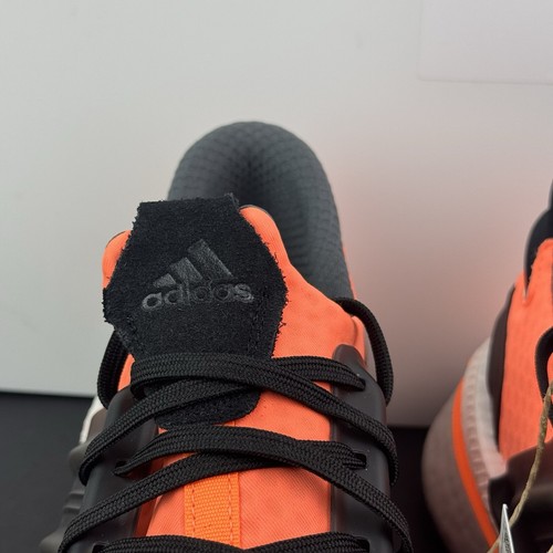adidas X_PLRBOOST Low Grey Screaming Orange Black ID9436 Size 11 - Picture 9 of 10