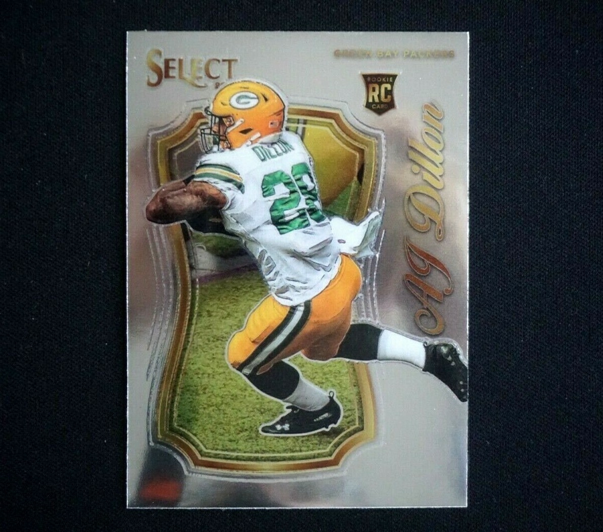 AJ DILLON Rookie 2020 Panini Select Certified Rookie Card RC #SCR-24 PACKERS