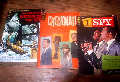 I Spy #1 Checkmate #2 Voyage To The Bottom Of The Sea #9 Gold Key Silver Age lot