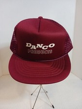 Vintage Trucker Hat/Cap Snapback Red Danco Products. Capital Hat