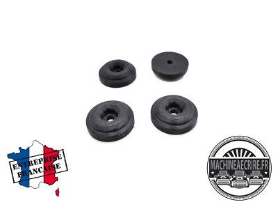 Set mit 4 Füßen Neu für Hermes Schreibmaschine 2000