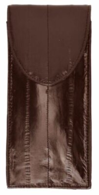 Genuine Eelskin Soft Leather Eyeglass Holder Case by Marshal