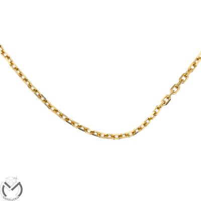 18K Yellow Gold Necklace Forzatina -456/VE- | eBay