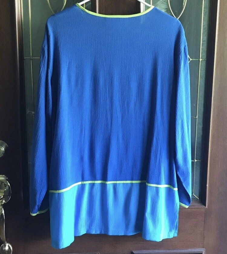 Conjunto de tanque y cárdigan de neón de colección años 90 Diane Von Furstenberg Color Authority talla grande Foto 4 de 4