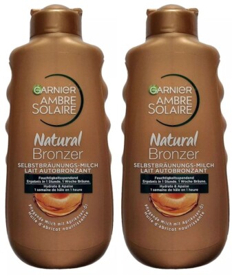 Garnier Ambre Solaire  Natural Bronzer Selbstbräuner Milch 2x 200 ml