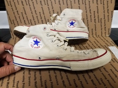 Vintage Chuck Taylor Blue Label All Star Converse High Top Shoes Sz 9; USA Made | eBay