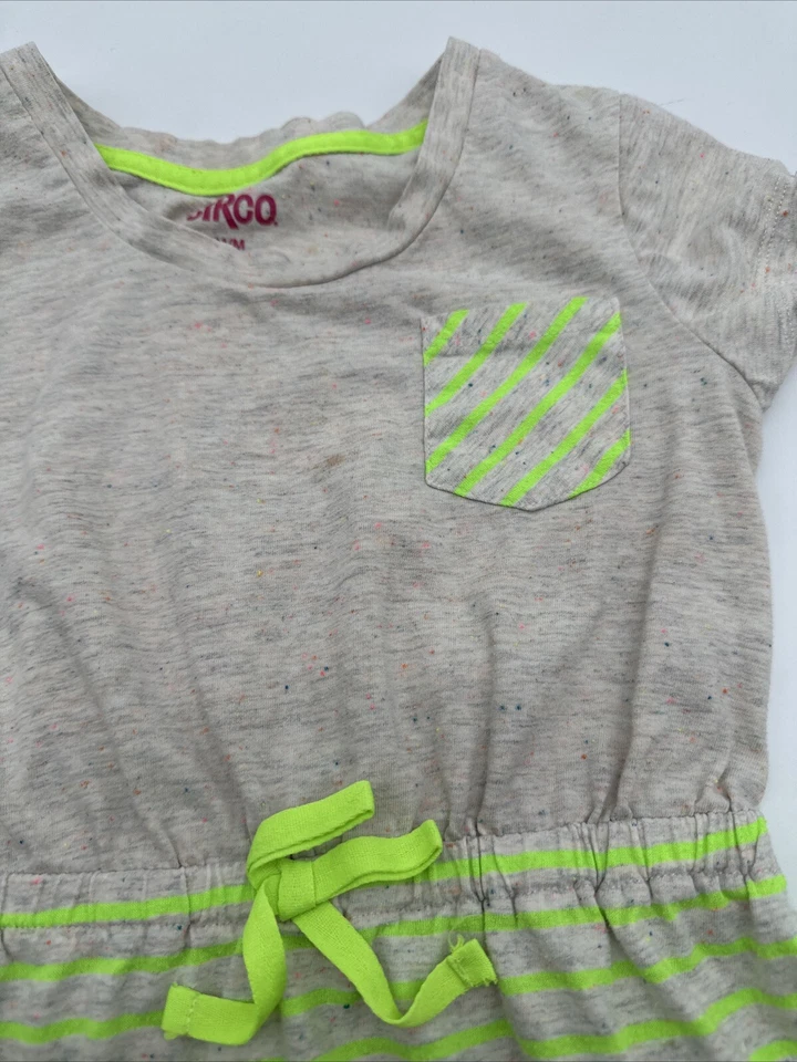 Vestido Circo Juvenil Niña Bolsillo Medio Rayas Multicolor ..#17828 Foto 3 de 4