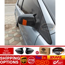 For Ford Fusion 2006-2011 Batman Bat Wing Mirror Cover Piano Black Plastic Pair