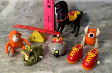 Vintage 7 Wind-Up Toys Lot All Not Working For Parts Or Repair
