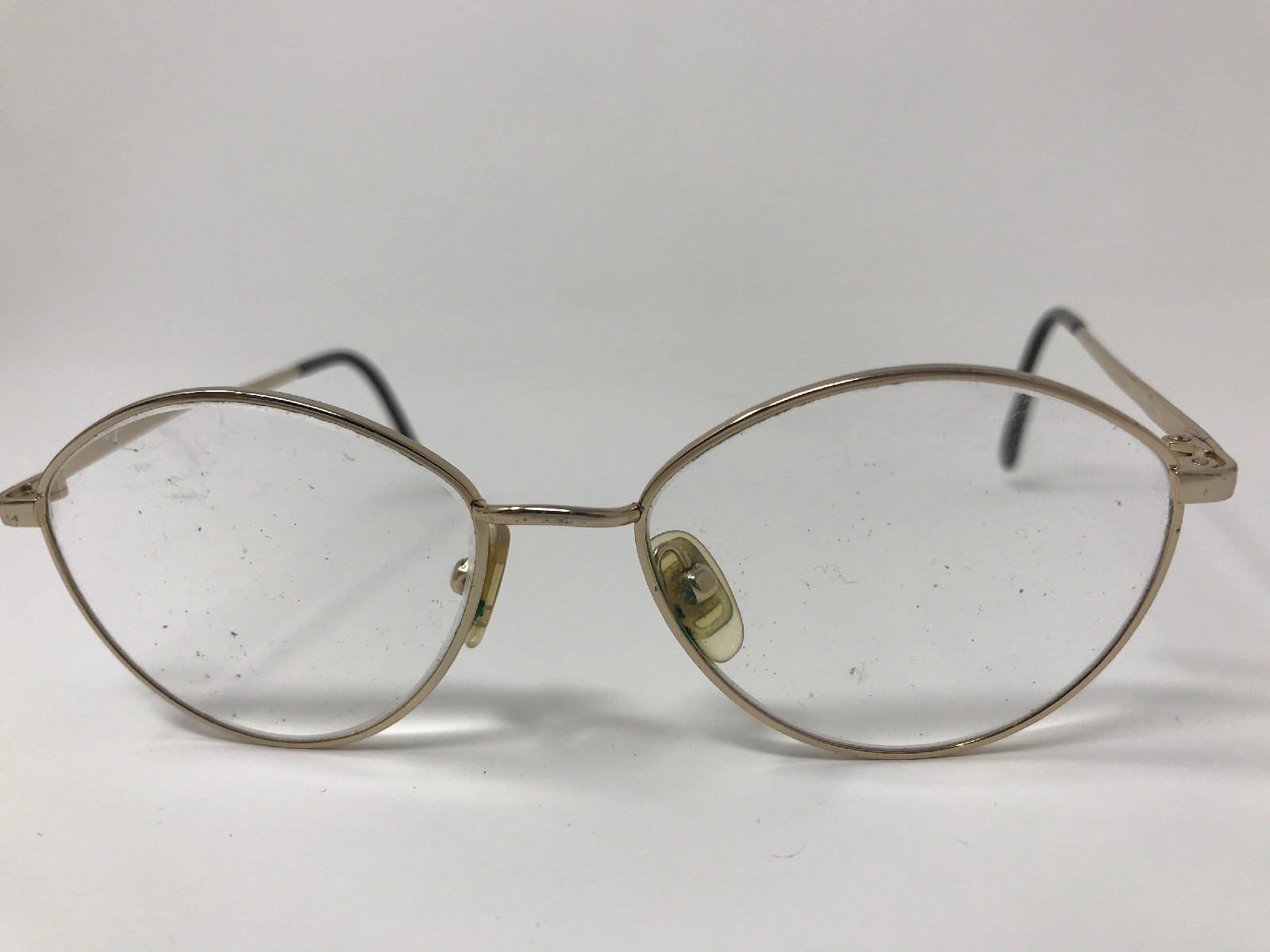 Vision Express Eyeglasses 5217135 Vintage Gold Metal Round Emma XX41