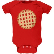 Halloween Lattice Pie Costume Strawberry Cherry Soft Baby One Piece