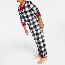 Family PJs Kids Unisex Holiday Christmas Buffalo Check 2 PC Pajama Set Size 4-5