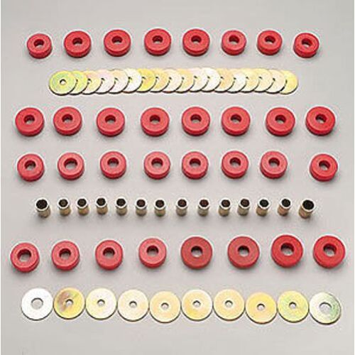 Prothane 65-67 Chevelle / Malibu / El Camino Hardtop Body Mount Bushing Red Kit - Picture 2 of 2
