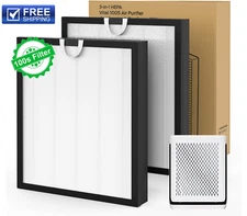2pk Vital 100S Filter for LEVOIT Smart WiFi Vital 100S Air Purifier True HEPA